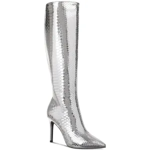 Rajel 2 - XWC Womens Extra Wide Calf Faux Leather Knee-High Boots