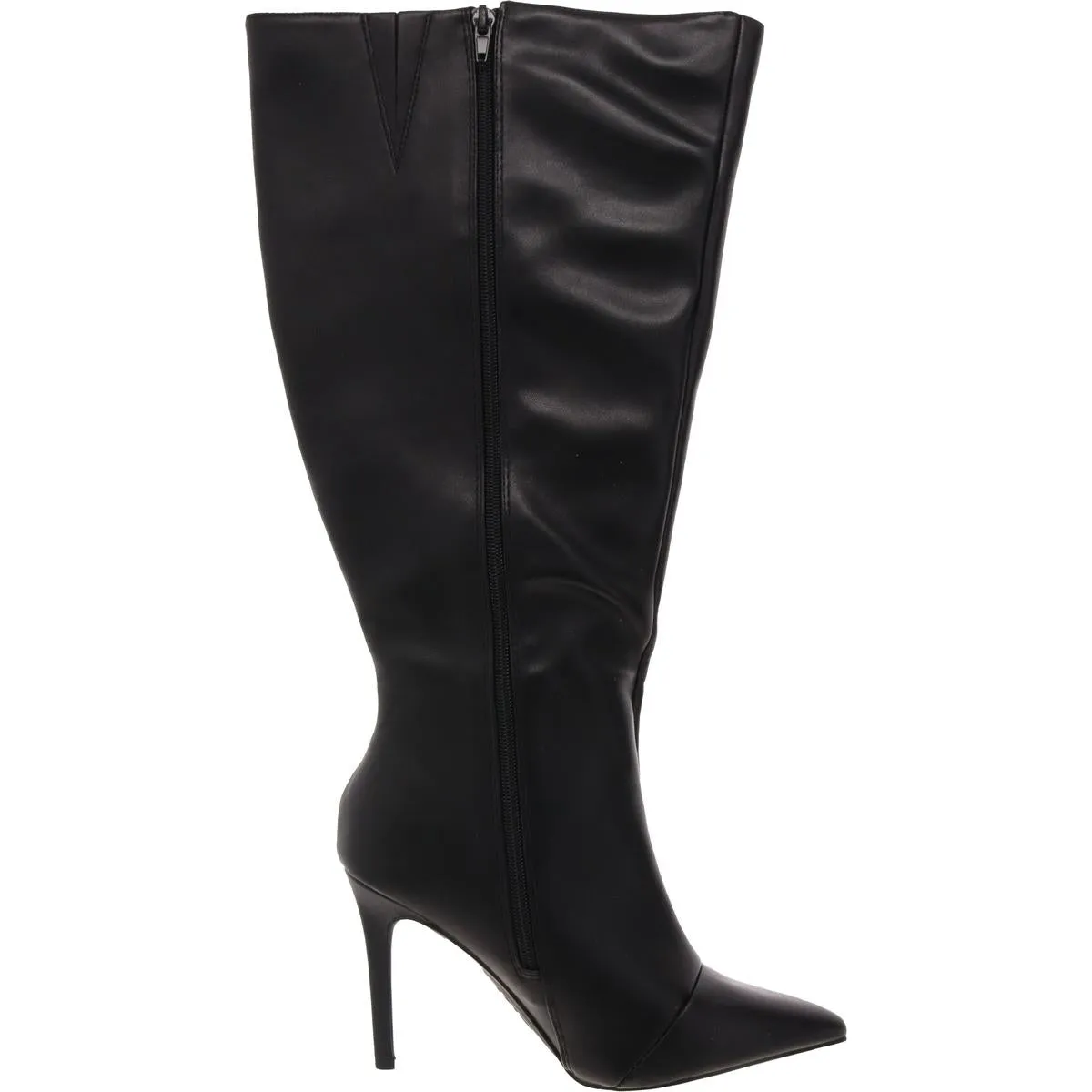 Rajel 2 - XWC Womens Extra Wide Calf Faux Leather Knee-High Boots