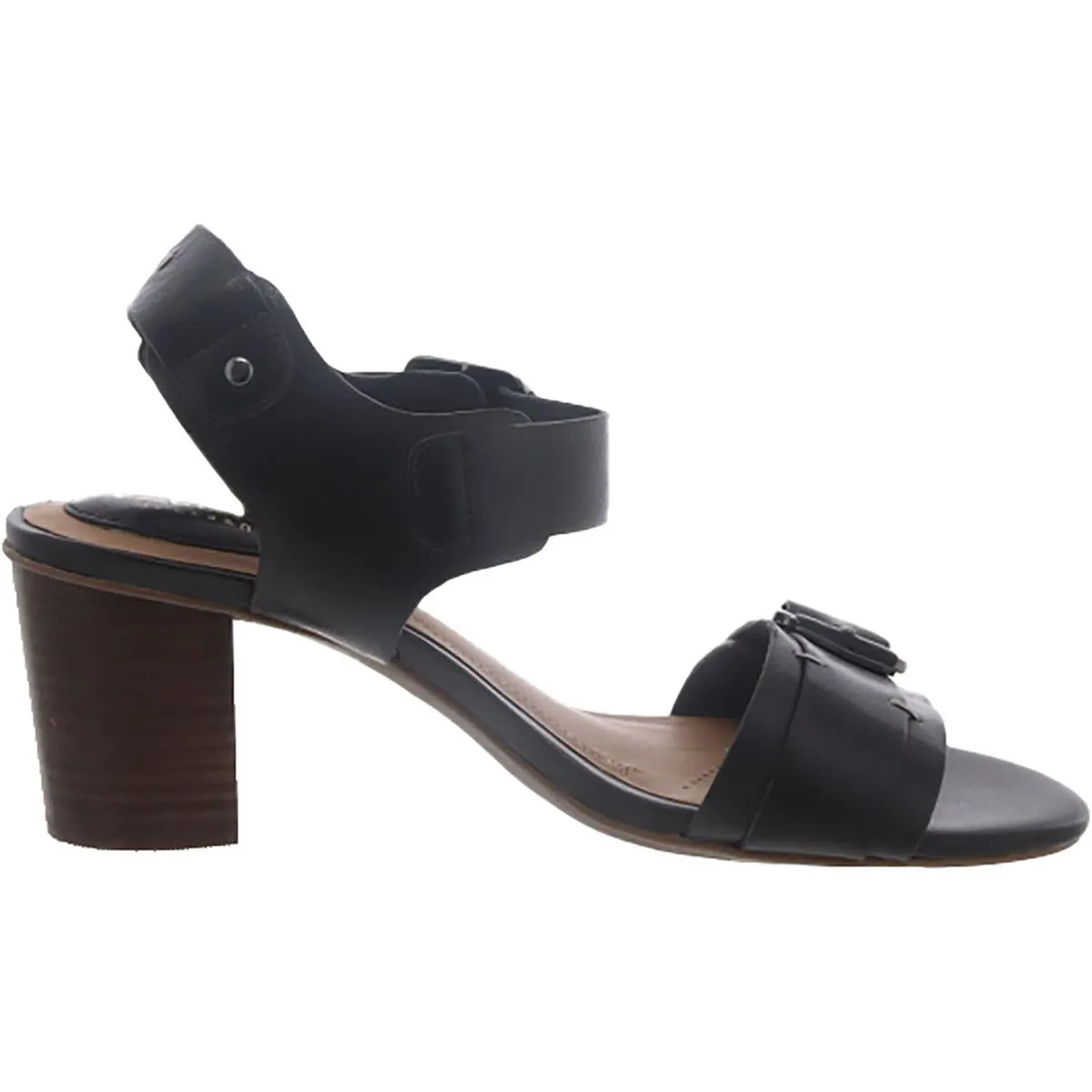 Ralene Dazzle Womens Open Toe Adjustable Block Heel