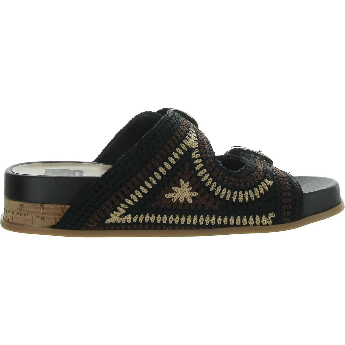 Ralli Womens Buckle Knit Slide Sandals