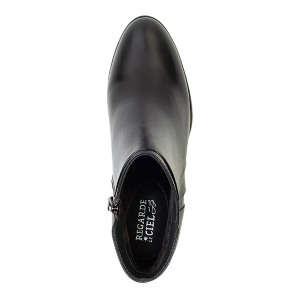 Regarde Le Ciel Sonia 137 Black/Navy/Piombo Glove Leather Bootie (Women's)