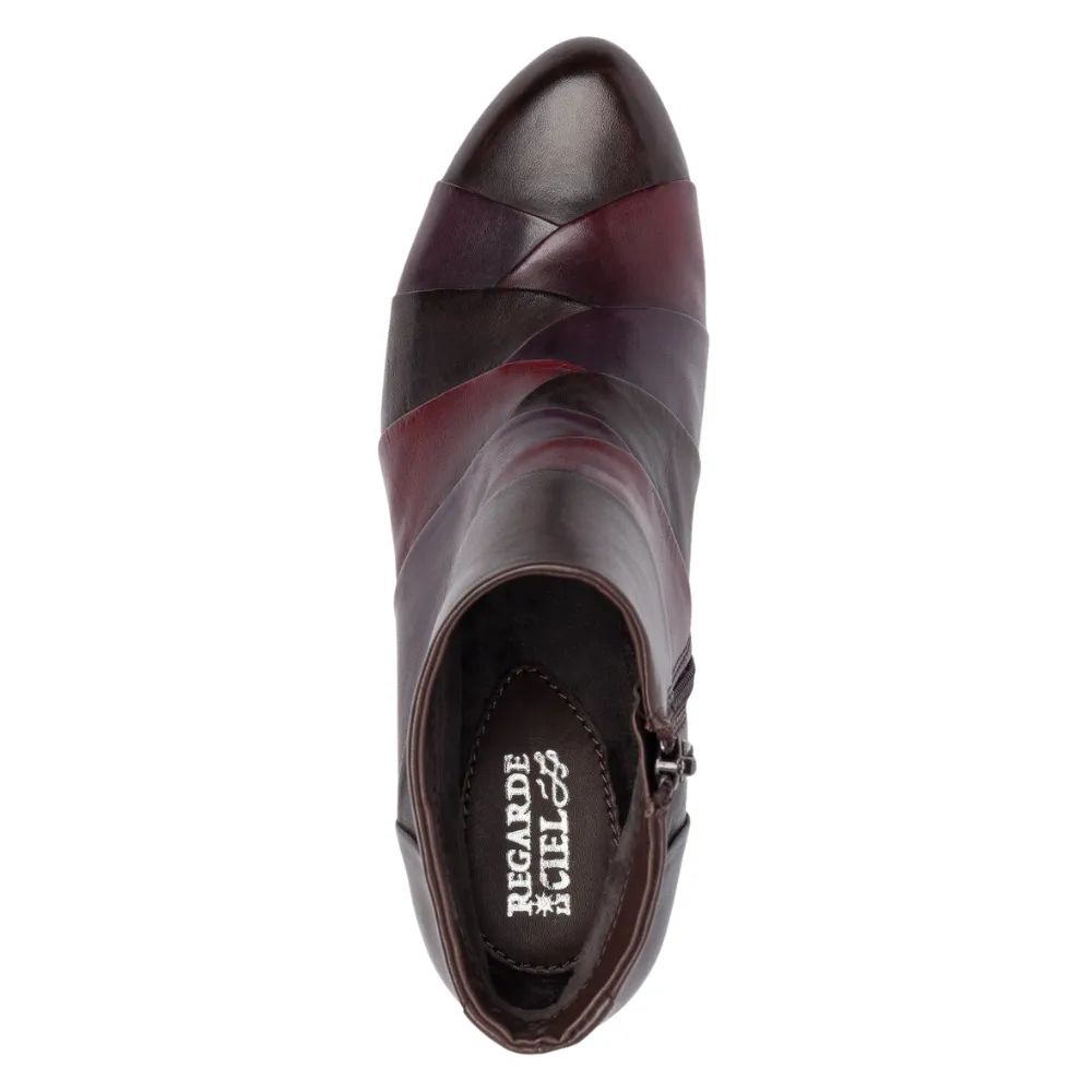 Regarde Le Ciel Stefany 172 Testa Di Moro/Vino/Sangria Bootie (Women's)