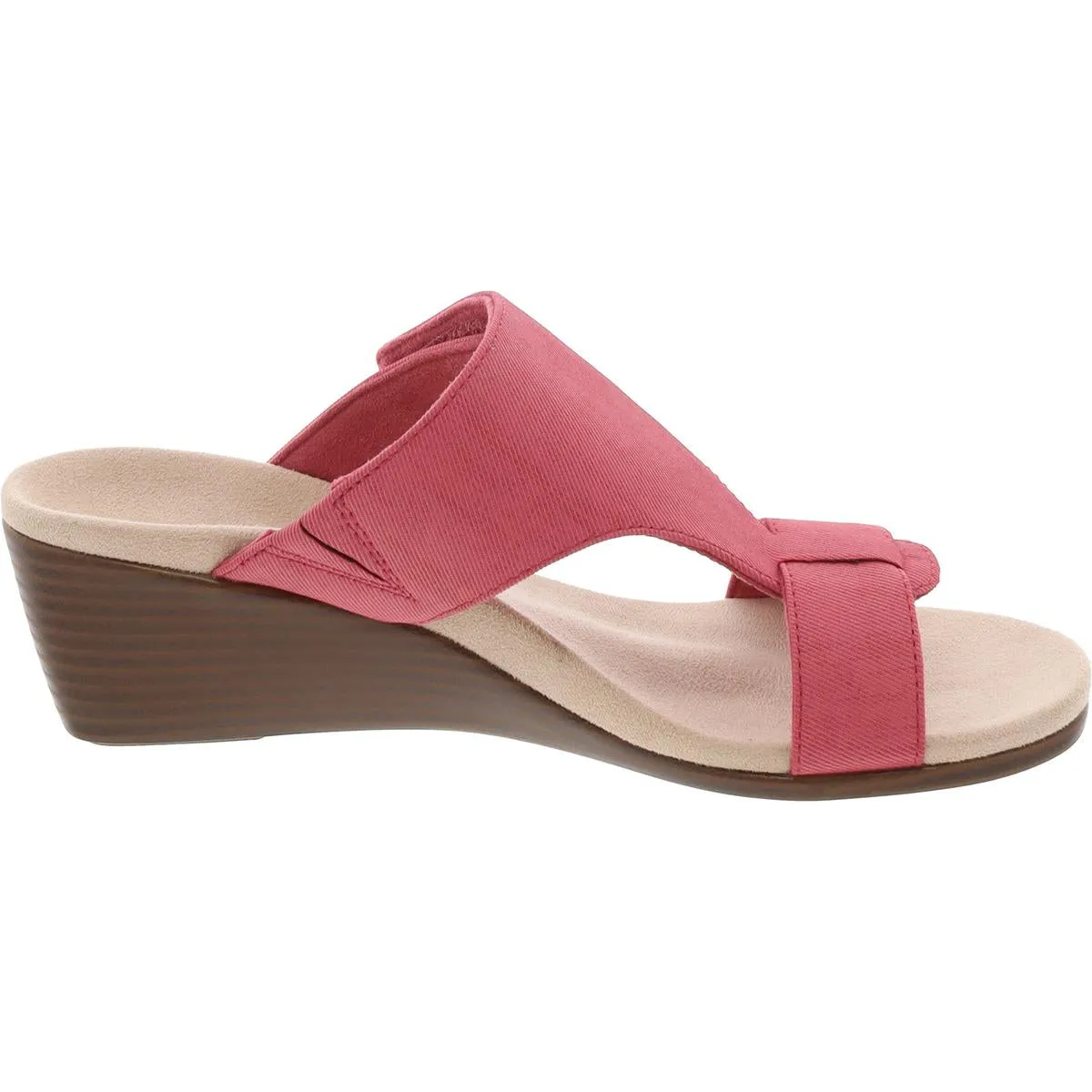 Regina Womens Adjustable Manmade Slide Sandals