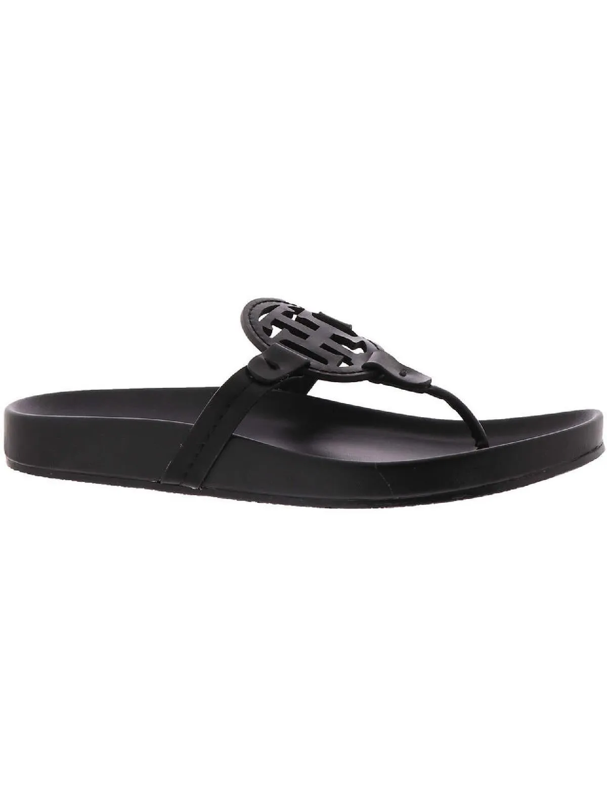 Relina Womens Faux Leather Thong Sandals