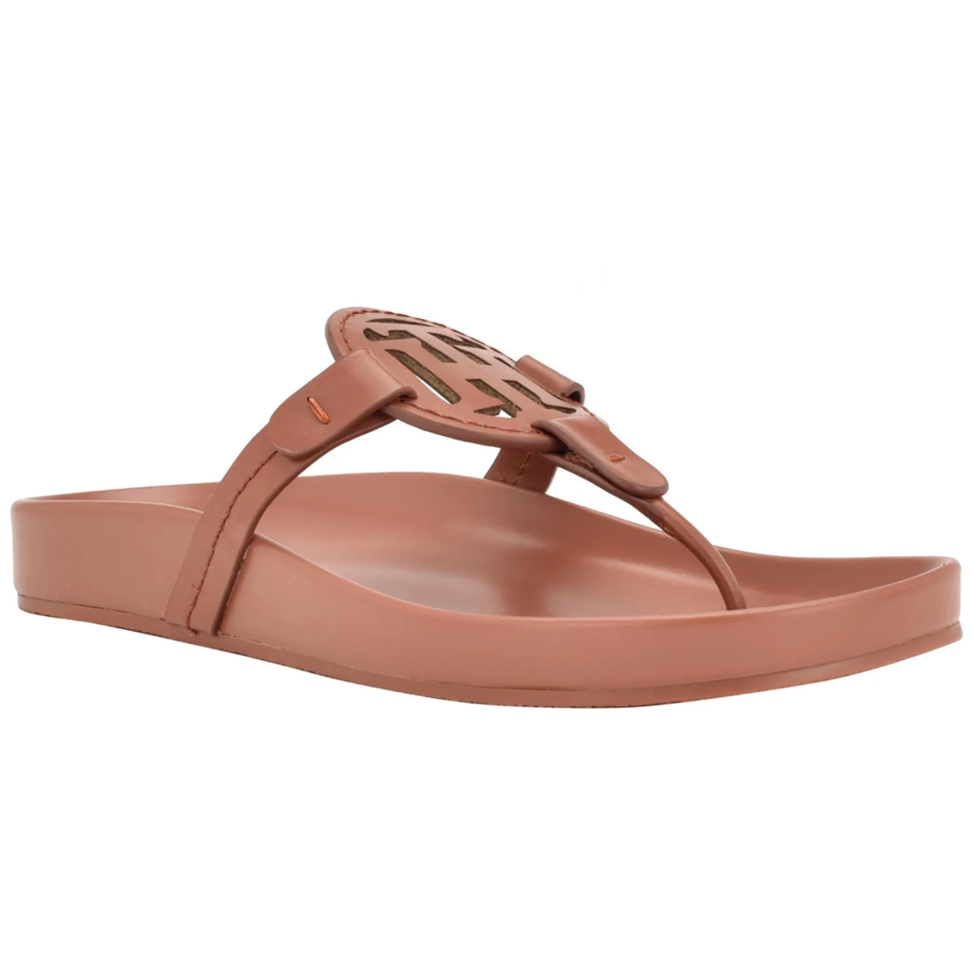 Relina Womens Faux Leather Thong Sandals
