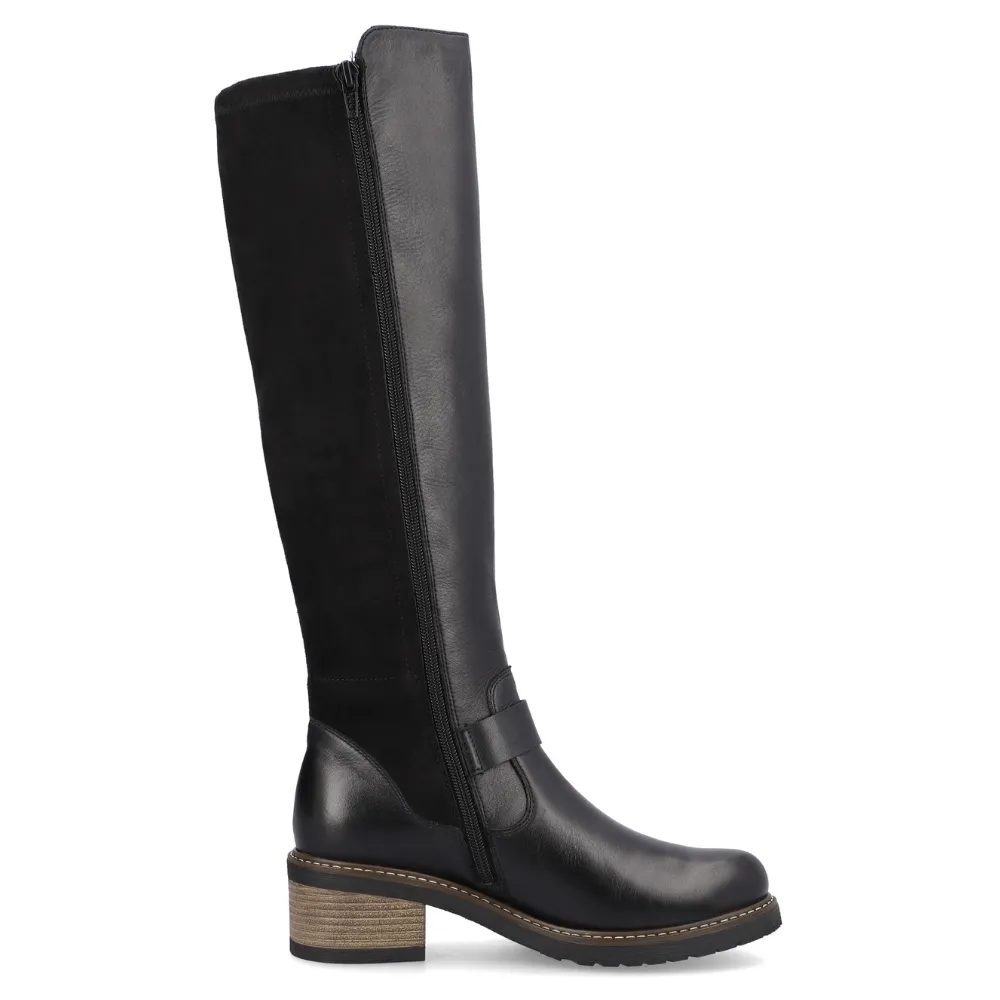 Remonte Aida 73 Black Leather High Boot (Women's)