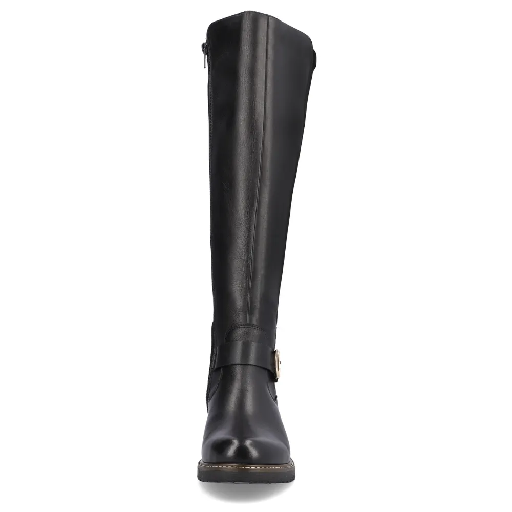 Remonte Aida 73 Black Leather High Boot (Women's)