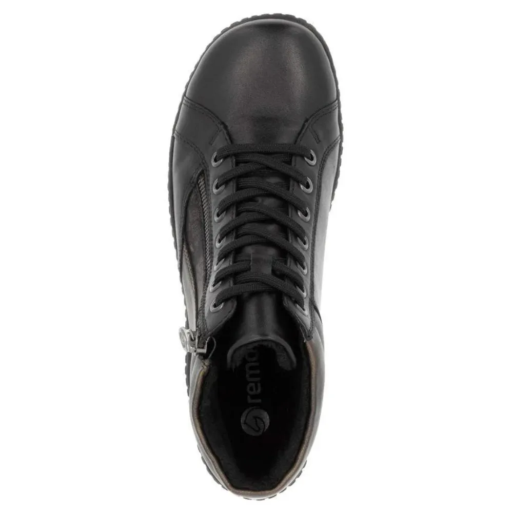 Remonte Liv 58 Black/Antique Leather Boot (Women's)