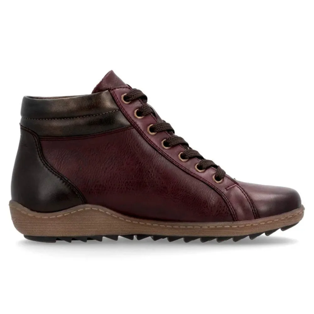 Remonte Liv 58 Vino/Havanna Leather Boot (Women's)