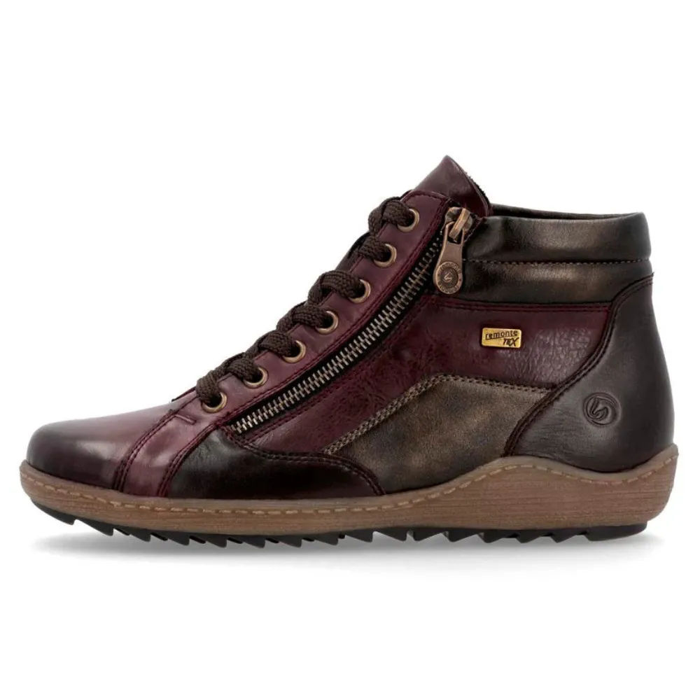 Remonte Liv 58 Vino/Havanna Leather Boot (Women's)