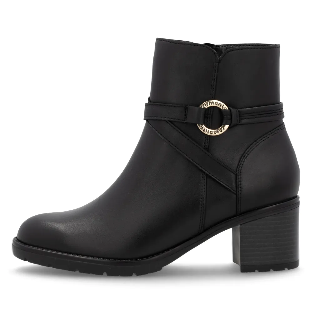 Remonte Sontje 73 Black Leather Boot (Women's)