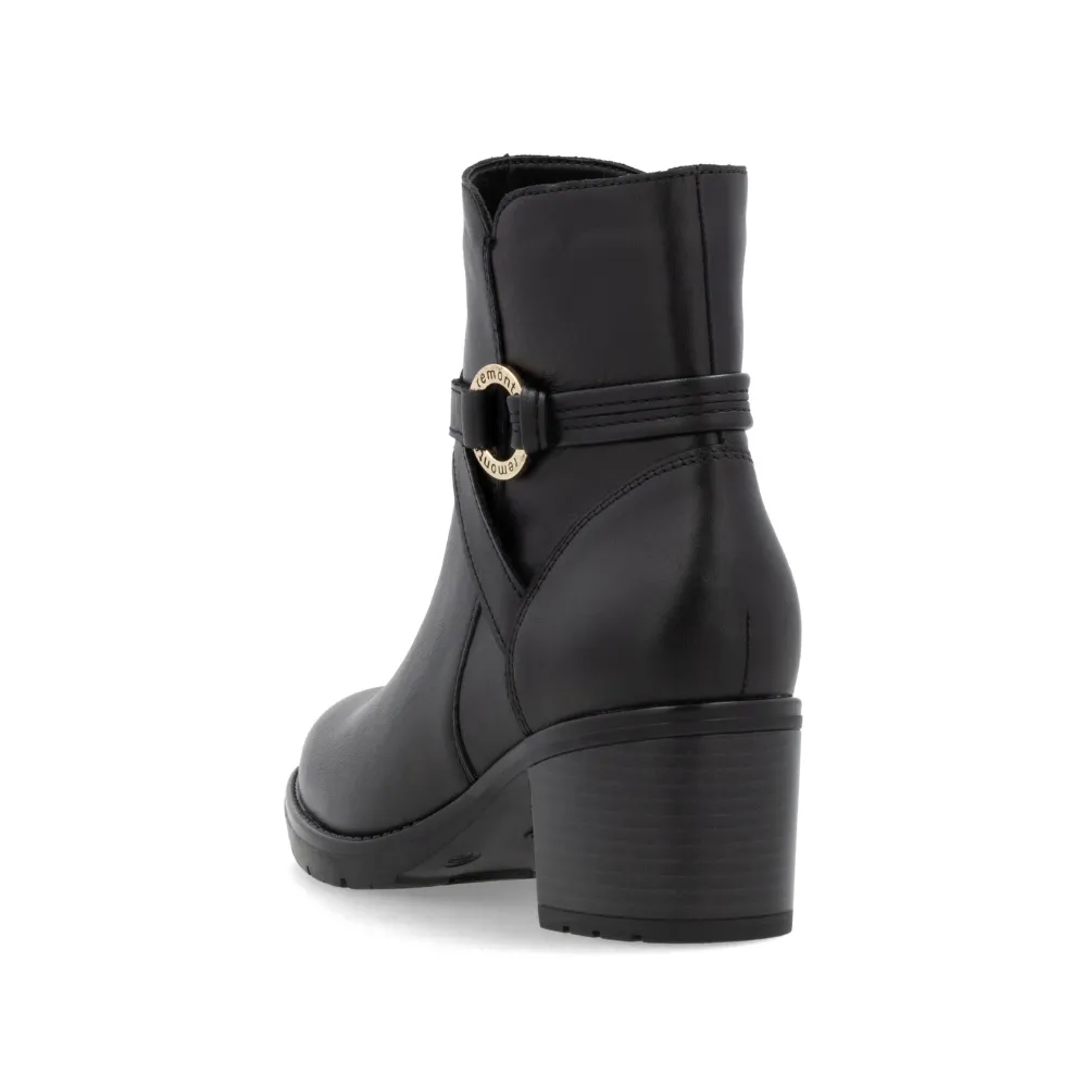 Remonte Sontje 73 Black Leather Boot (Women's)