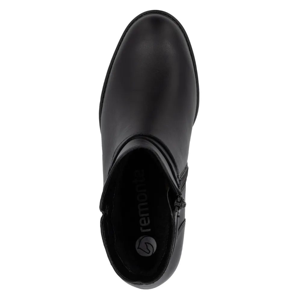 Remonte Sontje 73 Black Leather Boot (Women's)