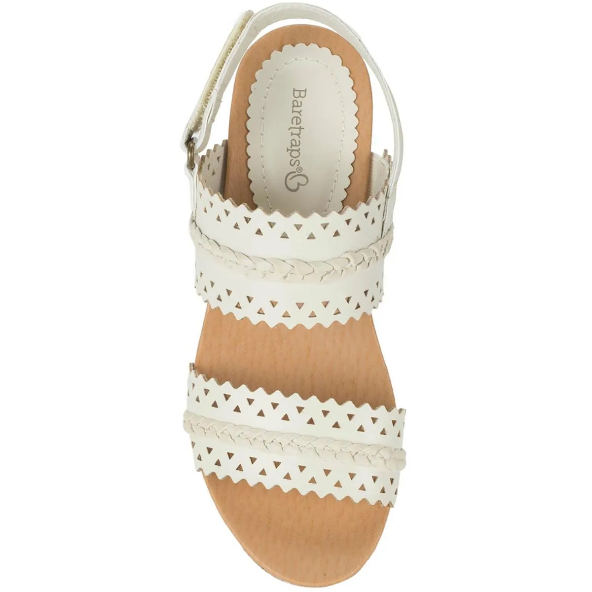 Rene Womens Faux Leather Cork Platform Sandals