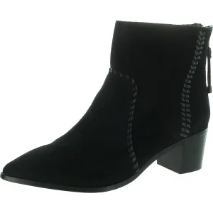 Revamp Womens Zipper Suede Booties