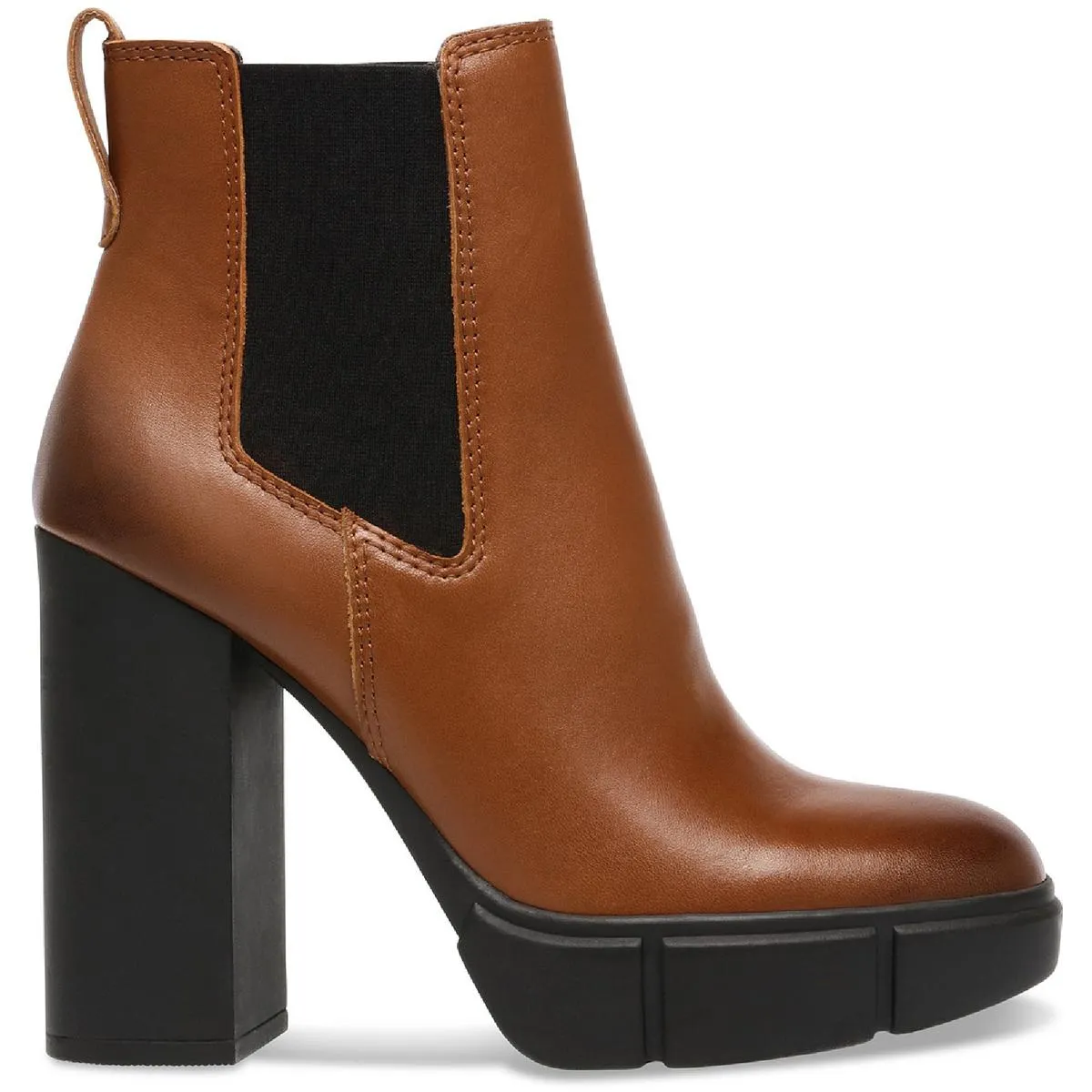 Revised Womens Leather Platforms Chelsea Boots