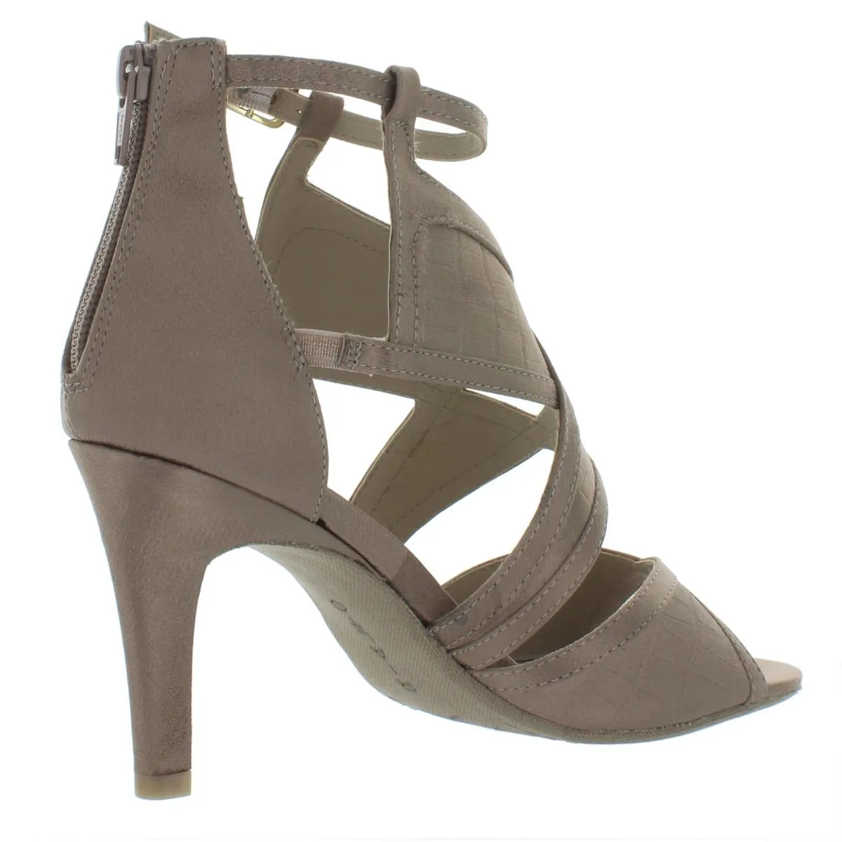 Ria Womens Colorblock Strappy Dress Sandals