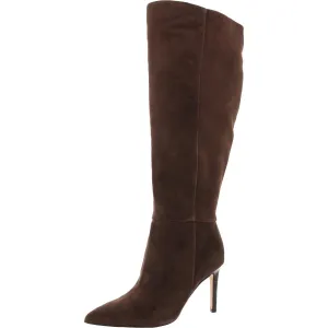 Richy Womens Wide Calf Leather Knee-High Boots