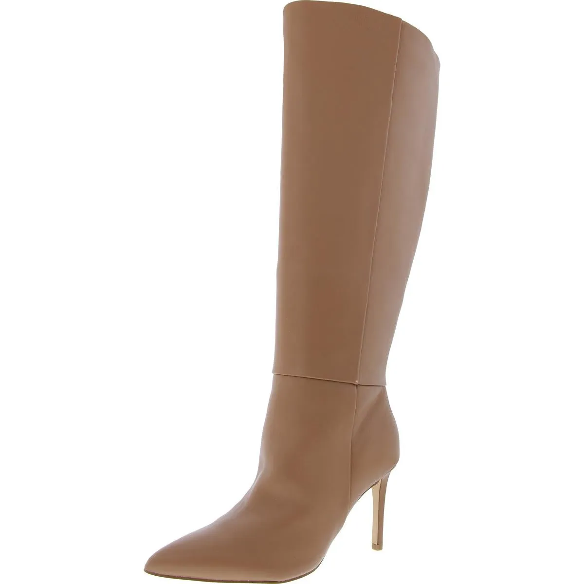 Richy Womens Wide Calf Leather Knee-High Boots