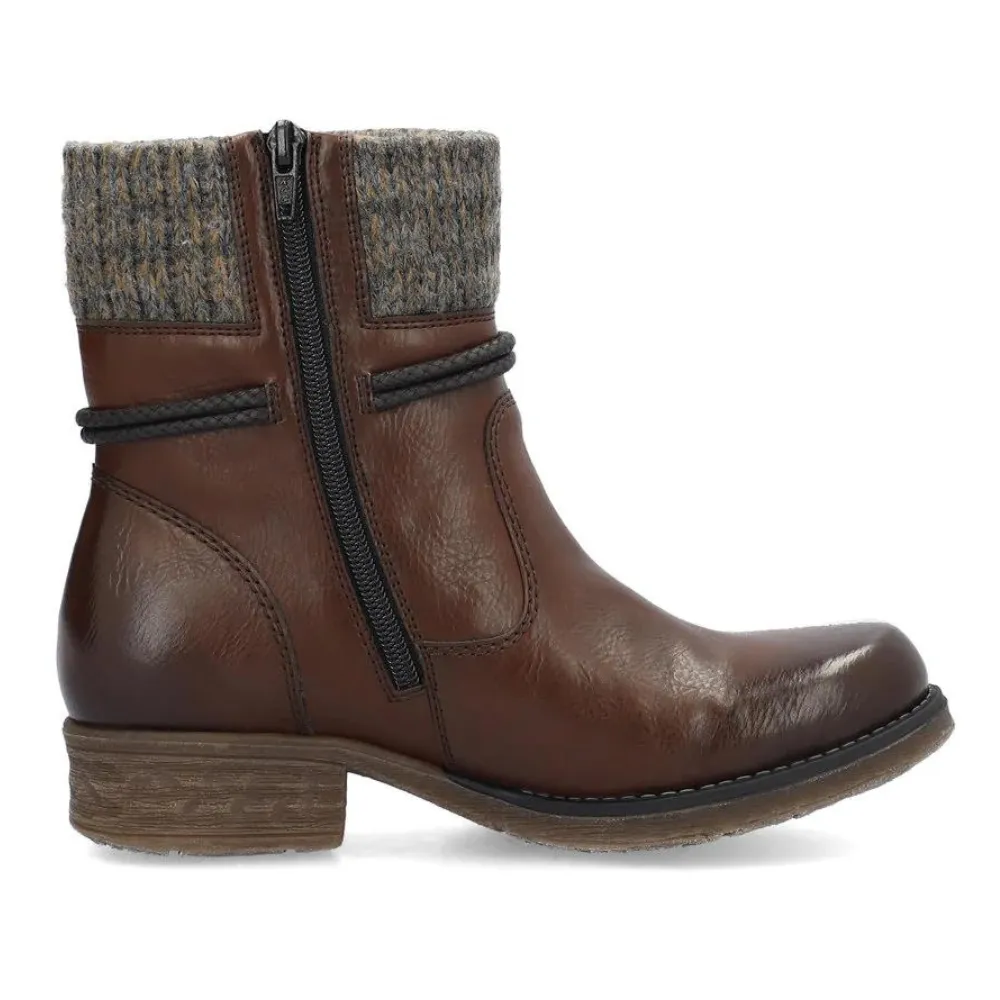 Rieker 79688 Fee Brown/Graphit Boot (Women's)
