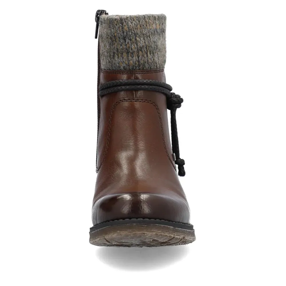 Rieker 79688 Fee Brown/Graphit Boot (Women's)