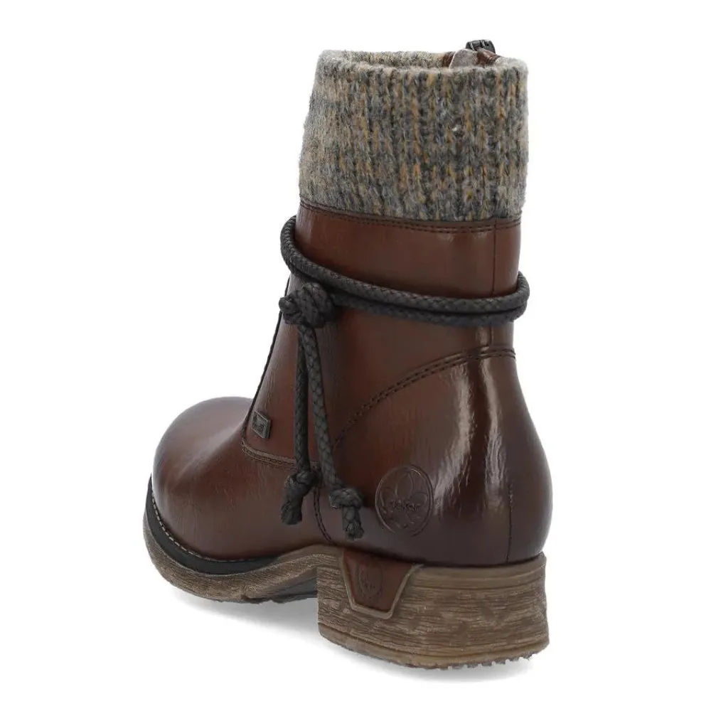Rieker 79688 Fee Brown/Graphit Boot (Women's)
