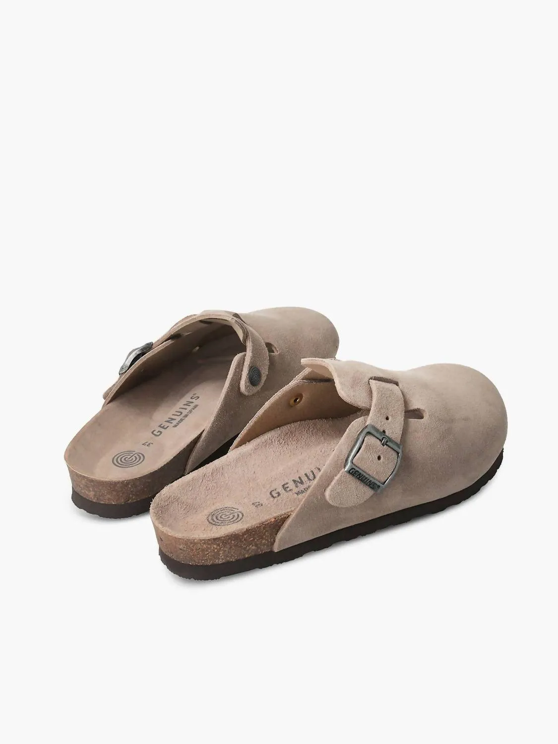 Riva Velour Sandals Unisex In Taupe