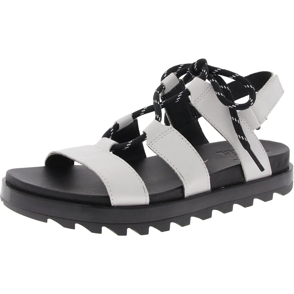 Roaming Womens Lace-Up Leather Slingback Sandals