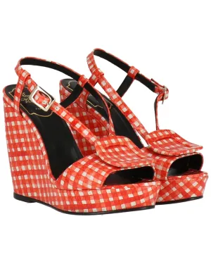 Roger Vivier Leather Wedge Sandal