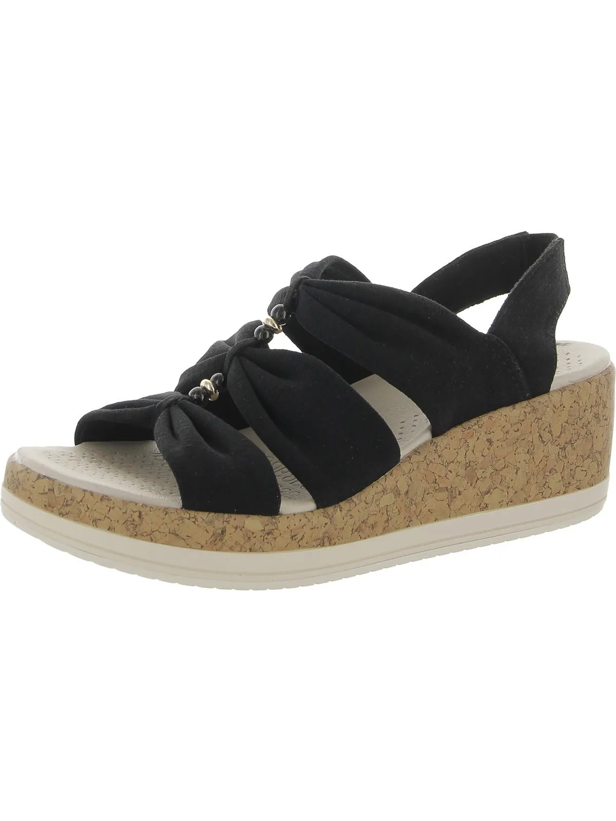 Roma  Womens Strappy Open Toe Wedge Sandals