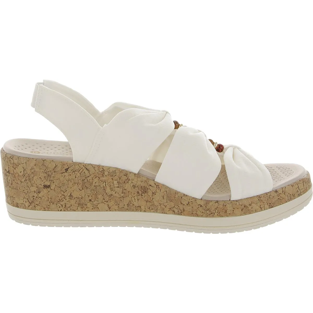 Roma  Womens Strappy Open Toe Wedge Sandals