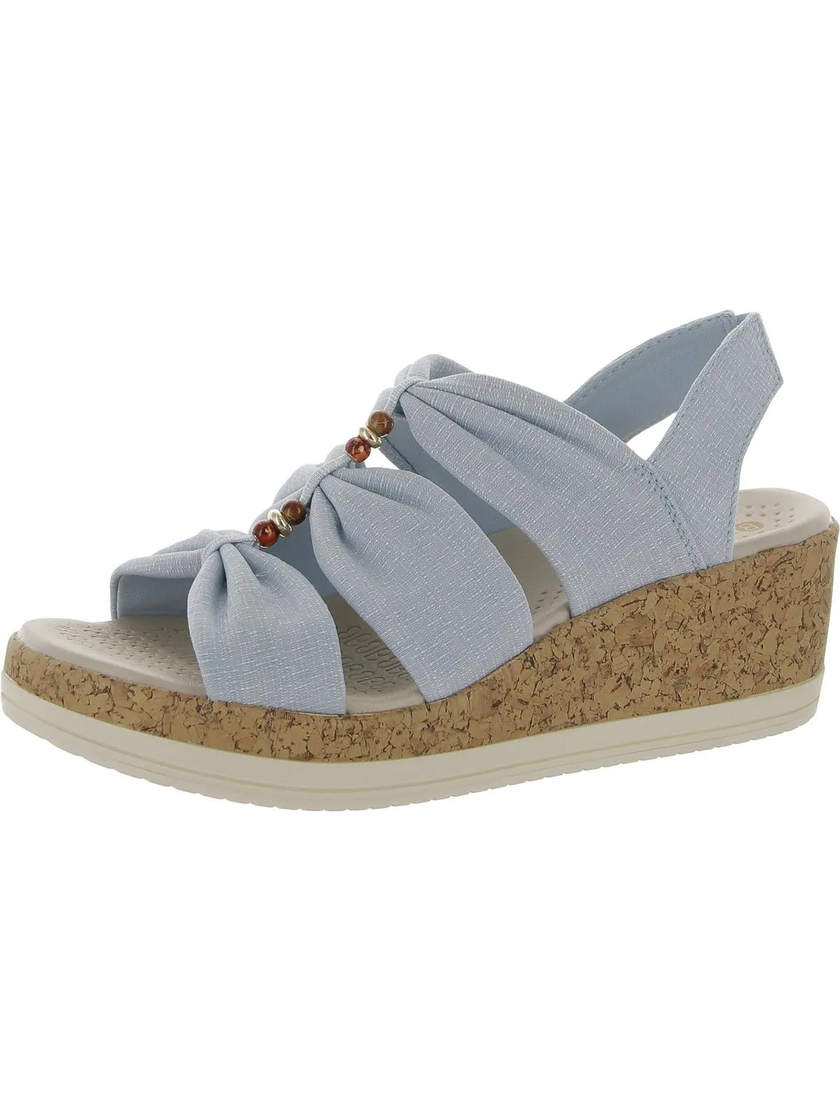 Roma  Womens Strappy Open Toe Wedge Sandals