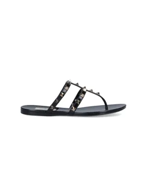 'Roman Studs' Sandals  Black