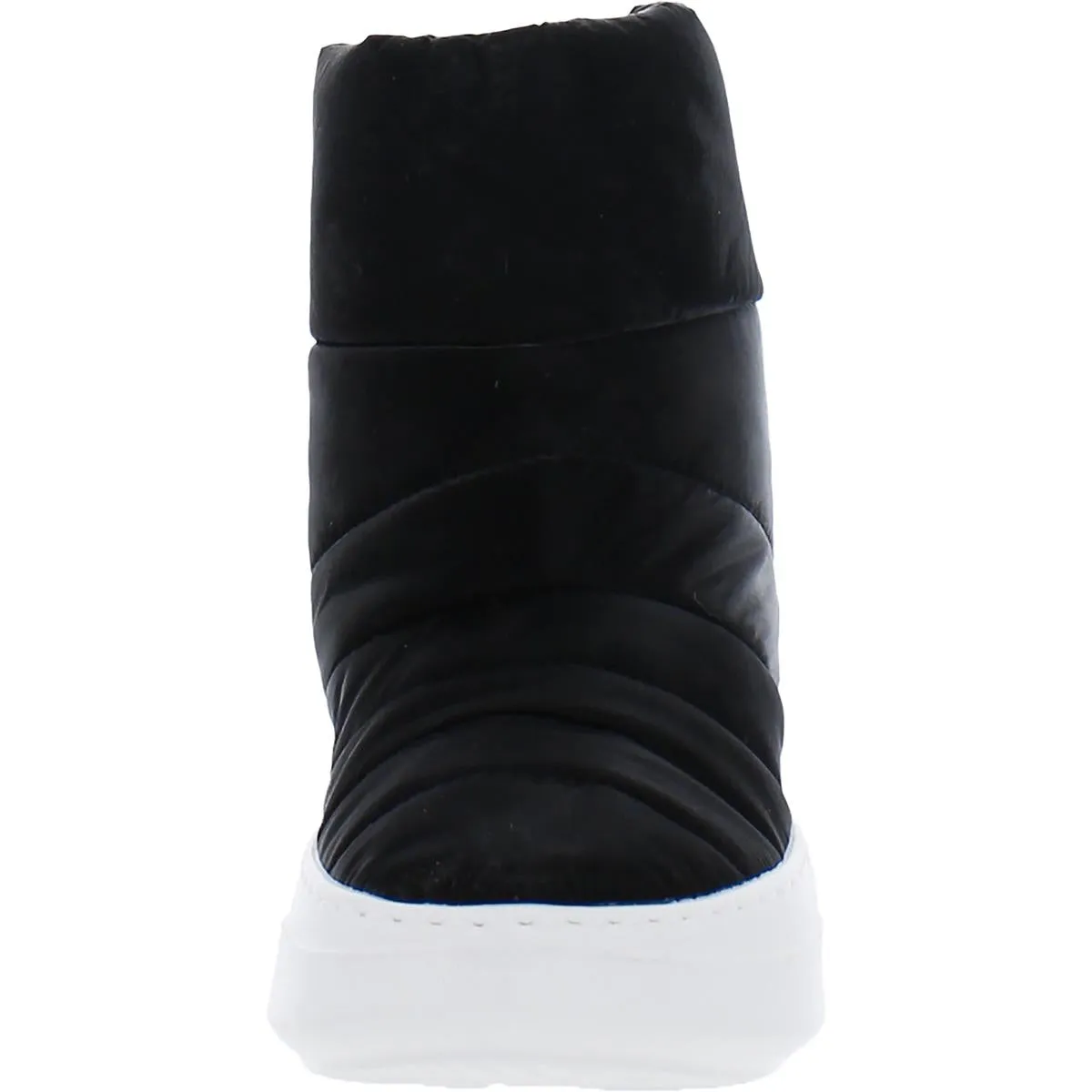 Rosette Puff Womens Slip On Ankle Booties