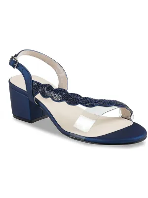 Ruby Womens Faux Leather Embellished Heels
