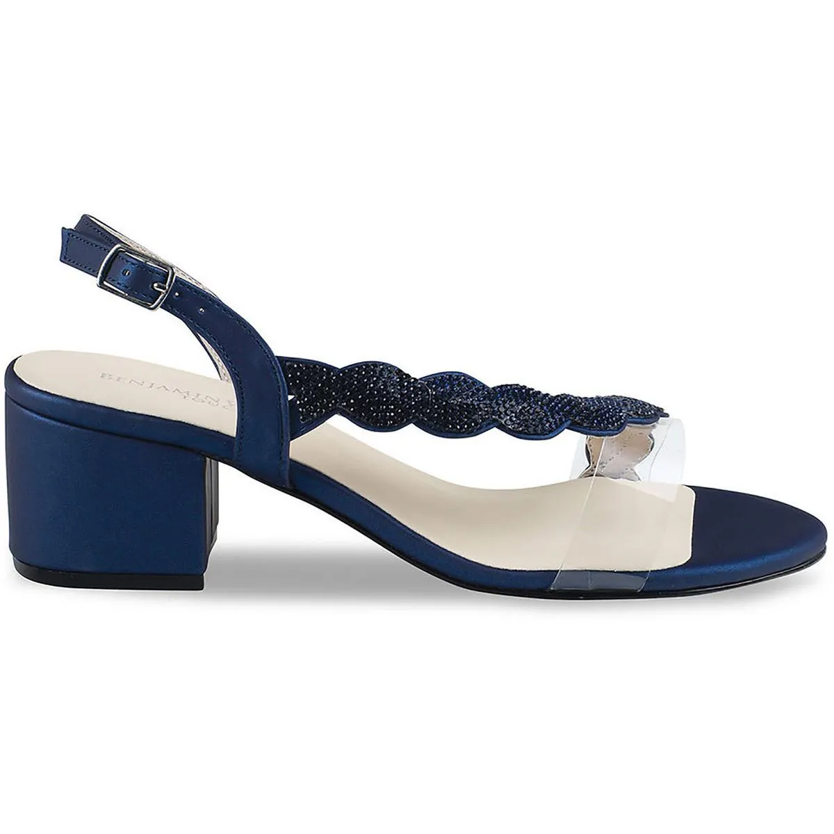 Ruby Womens Faux Leather Embellished Heels