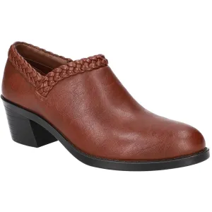 Ry Womens Faux Leather Woven Shooties