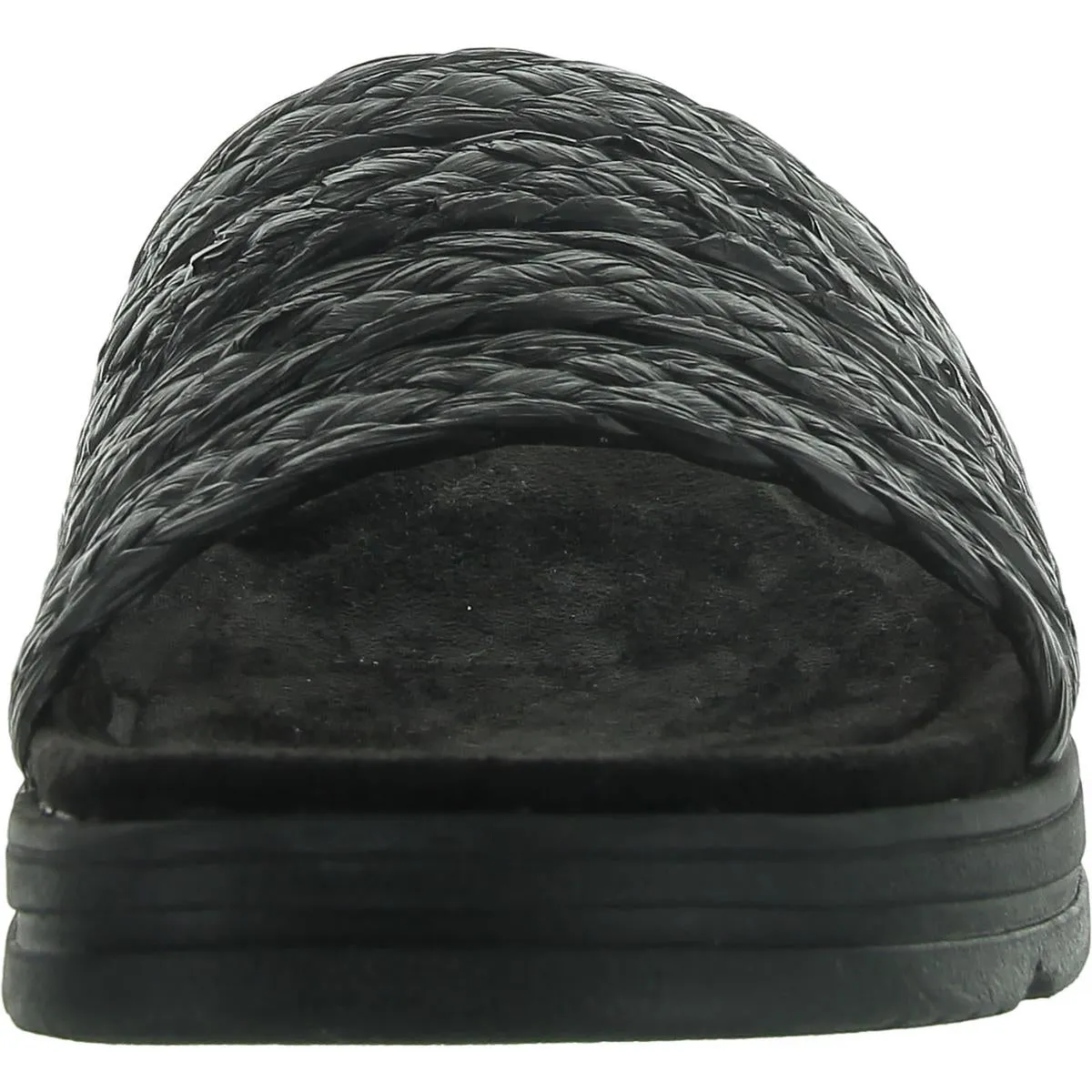 Salma Womens Woven Padded Insole Slide Sandals