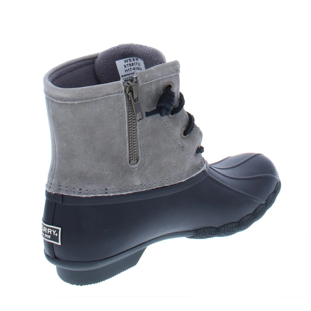 Saltwater Womens Mixed Media Rubber Rain Boots