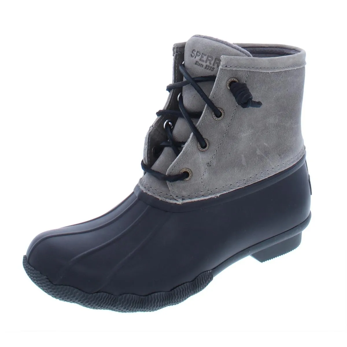 Saltwater Womens Mixed Media Rubber Rain Boots