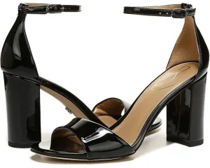 Sam Edelman Robyn Sandal Women's 11 Black Leather Ankle Strap Block Heel ZPO1890
