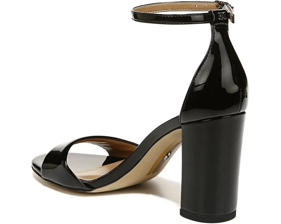 Sam Edelman Robyn Sandal Women's 11 Black Leather Ankle Strap Block Heel ZPO1890