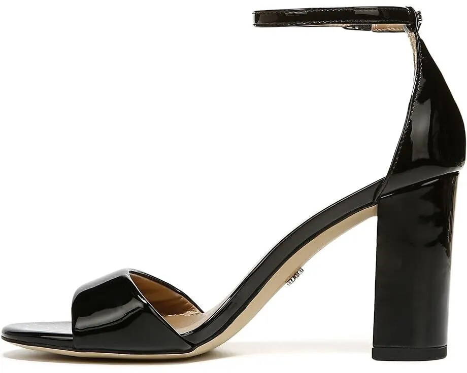 Sam Edelman Robyn Sandal Women's 11 Black Leather Ankle Strap Block Heel ZPO1890