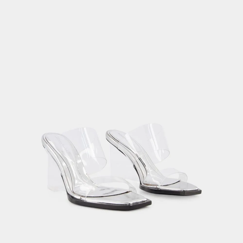 Sandals - Clear - Leather