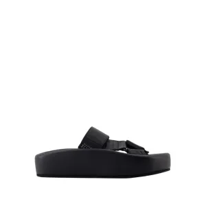 Sandals - Leather - Black