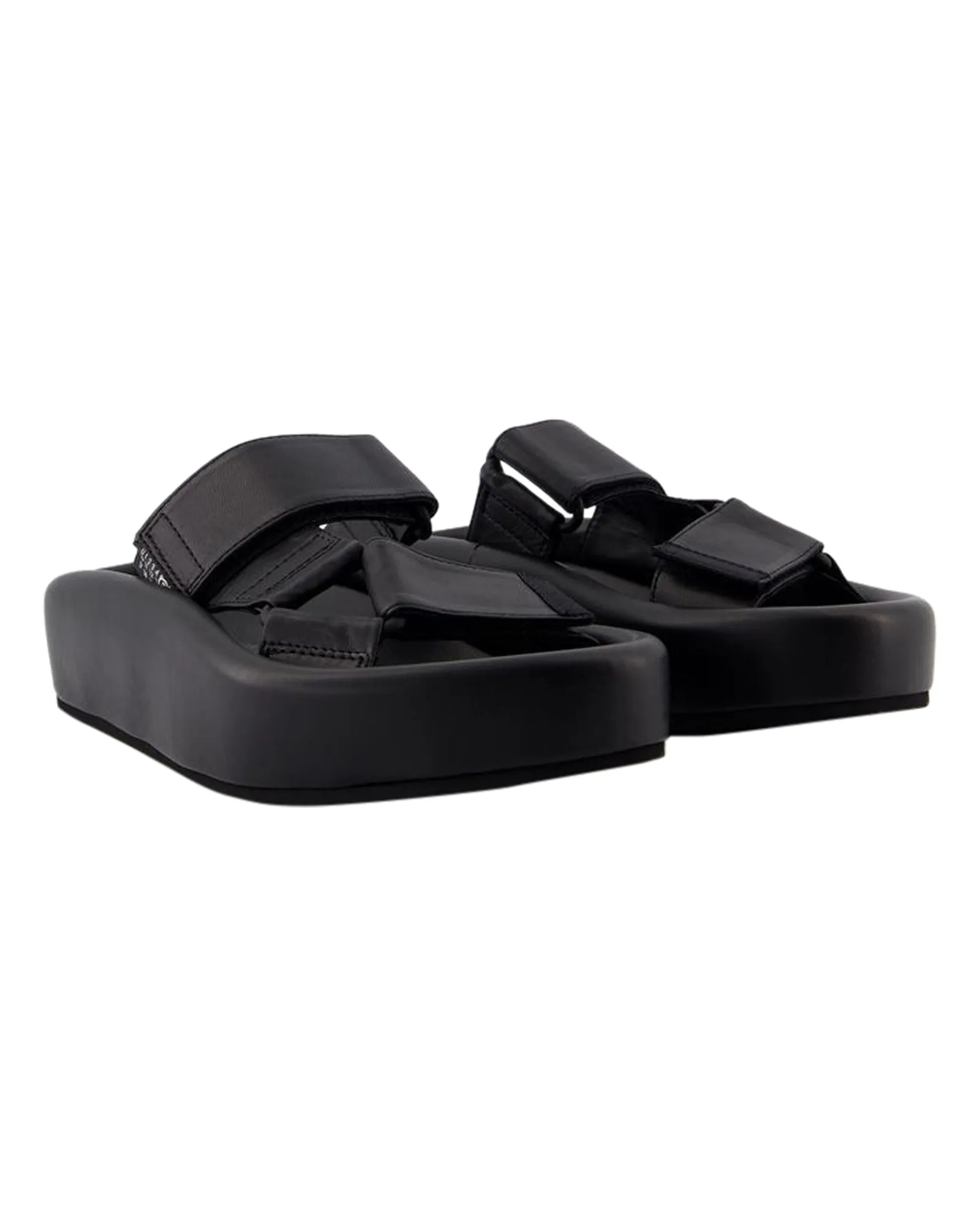 Sandals - MM6 Maison Margiela - Leather - Black