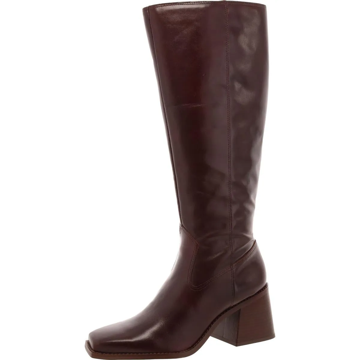 Sangeti 2 Womens Leather Wide Calf Knee-High Boots