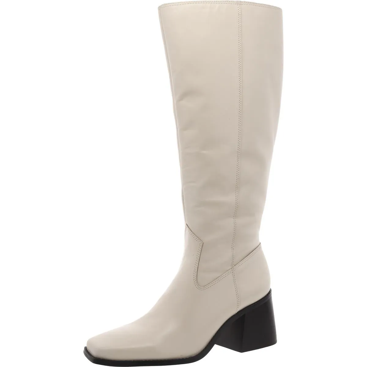 Sangeti 2 Womens Leather Wide Calf Knee-High Boots
