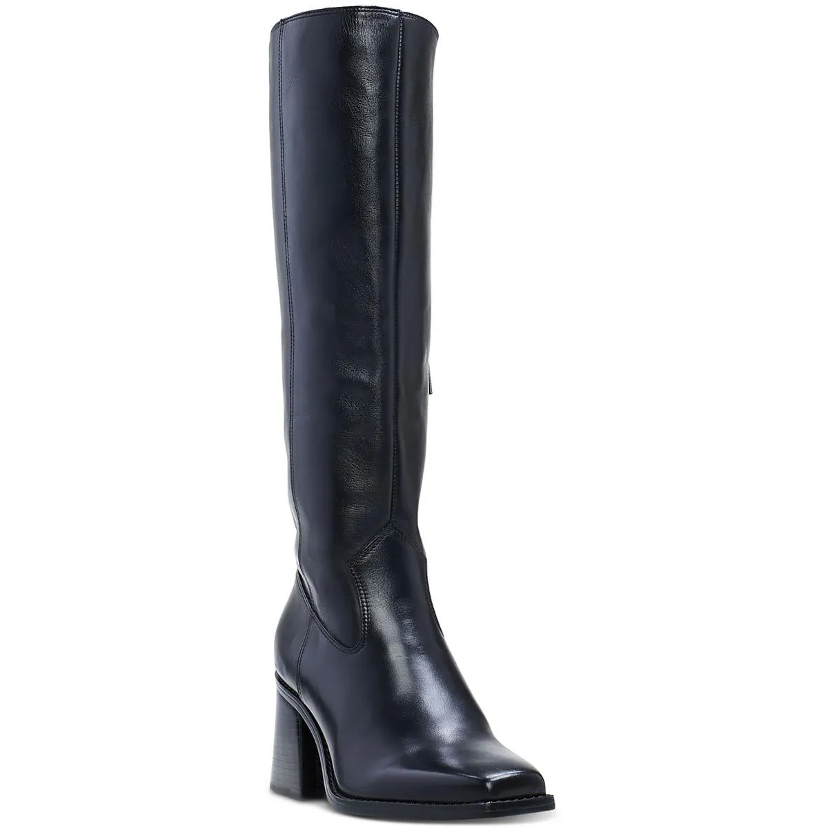 Sangeti 2 Womens Leather Wide Calf Knee-High Boots