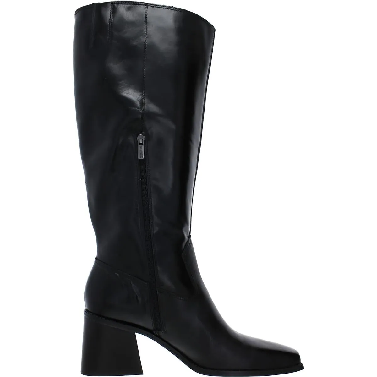 Sangeti 2 Womens Leather Wide Calf Knee-High Boots